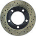 Centric 127.67005L Disc Brake Rotor Slotted Drilled Rotor