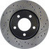 127.67049L by CENTRIC - Slotted Drilled Rotor