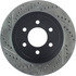 127.67057R by CENTRIC - Slotted Drilled Rotor