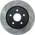 Centric 127.67064CR Disc Brake Rotor Sportstop Cryo Drilled & Slotted Rotor, Right