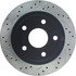 127.67066R by CENTRIC - Slotted Drilled Rotor
