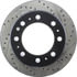 Centric 127.67080CL Disc Brake Rotor Sport Cryo Drilled/Slotted Brake Rotor, Rear Left
