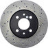 128.04002L by CENTRIC - Cross Drilled Rotor