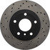 128.22003R by CENTRIC - Cross Drilled Rotor