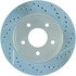 227.62054L by CENTRIC - Select Sport Drilled & Slotted Rotor, Left