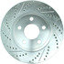Centric 227.62055R Disc Brake Rotor Select Sport Drilled & Slotted Rotor, Right