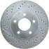 Centric 227.62068R Disc Brake Rotor Select Sport Drilled & Slotted Rotor, Right