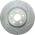 227.62124L by CENTRIC - Select Sport Drilled & Slotted Rotor, Left