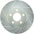 Centric 227.63039R Disc Brake Rotor Select Sport Drilled & Slotted Rotor, Right