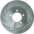 227.65091R by CENTRIC - Select Sport Drilled & Slotted Rotor, Right