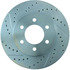 227.65097R by CENTRIC - Select Sport Drilled & Slotted Rotor, Right