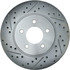 227.65107R by CENTRIC - Select Sport Drilled & Slotted Rotor, Right