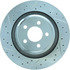 227.63064R by CENTRIC - Select Sport Drilled & Slotted Rotor, Right