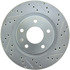 227.63067L by CENTRIC - Select Sport Drilled & Slotted Rotor, Left