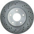 227.63067R by CENTRIC - Select Sport Drilled & Slotted Rotor, Right