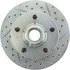 Centric 227.65040L Disc Brake Rotor and Hub Assembly Select Sport Drilled & Slotted Rotor, Left