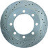 227.65053R by CENTRIC - Select Sport Drilled & Slotted Rotor, Right