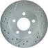 227.65054R by CENTRIC - Select Sport Drilled & Slotted Rotor, Right