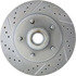 Centric 227.65055R Disc Brake Rotor and Hub Assembly Select Sport Drilled & Slotted Rotor, Right