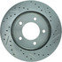 227.65058R by CENTRIC - Select Sport Drilled & Slotted Rotor, Right