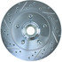 227.65080R by CENTRIC - Select Sport Drilled & Slotted Rotor, Right