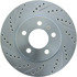 227.65082R by CENTRIC - Select Sport Drilled & Slotted Rotor, Right
