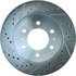 227.65130R by CENTRIC - Select Sport Drilled & Slotted Rotor, Right