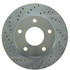 Centric 227.66006R Disc Brake Rotor Select Sport Drilled & Slotted Rotor, Right