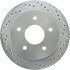 227.66036L by CENTRIC - Select Sport Drilled & Slotted Rotor, Left
