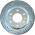 227.66051R by CENTRIC - Select Sport Drilled & Slotted Rotor, Right