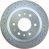 227.66052R by CENTRIC - Select Sport Drilled & Slotted Rotor, Right