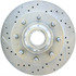 Centric 227.67030R Disc Brake Rotor and Hub Assembly Select Sport Drilled & Slotted Rotor, Right