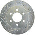227.67038R by CENTRIC - Select Sport Drilled & Slotted Rotor, Right