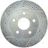 227.67042R by CENTRIC - Select Sport Drilled & Slotted Rotor, Right