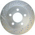 227.67045R by CENTRIC - Select Sport Drilled & Slotted Rotor, Right