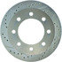 227.67046R by CENTRIC - Select Sport Drilled & Slotted Rotor, Right