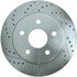 227.67053R by CENTRIC - Select Sport Drilled & Slotted Rotor, Right