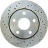 227.67068R by CENTRIC - Select Sport Drilled & Slotted Rotor, Right