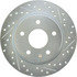 227.67071L by CENTRIC - Select Sport Drilled & Slotted Rotor, Left