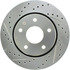 227.67069R by CENTRIC - Select Sport Drilled & Slotted Rotor, Right