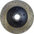 Centric 128.80003CL Disc Brake Rotor and Hub Assembly Sportstop Cryo Sport Drilled Rotor, Left