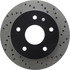 128.67050L by CENTRIC - Cross Drilled Rotor