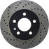 128.67052R by CENTRIC - Cross Drilled Rotor