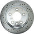 227.33078R by CENTRIC - Select Sport Drilled & Slotted Rotor, Right