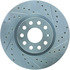 227.33098L by CENTRIC - Select Sport Drilled & Slotted Rotor, Left