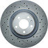 227.33138L by CENTRIC - Select Sport Drilled & Slotted Rotor, Left