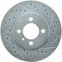 227.34018L by CENTRIC - Select Sport Drilled & Slotted Rotor, Left