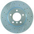 Centric 227.34039R Disc Brake Rotor Select Sport Drilled & Slotted Rotor, Right