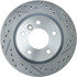 227.34078L by CENTRIC - Select Sport Drilled & Slotted Rotor, Left