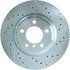 227.34093L by CENTRIC - Select Sport Drilled & Slotted Rotor, Left